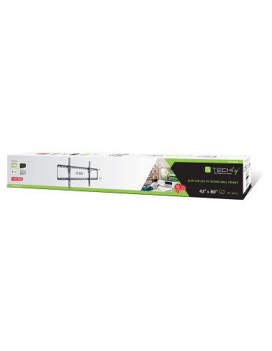 Uchwyt Ścienny Do Tv 42-80" Led/Lcd 60Kg Uchylny Slim 36Mm