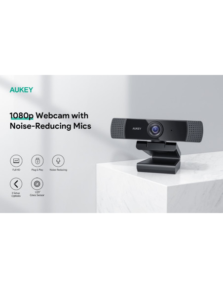Aukey Pc-Lm1E Kamera Internetowa Full Hd 1920X1080