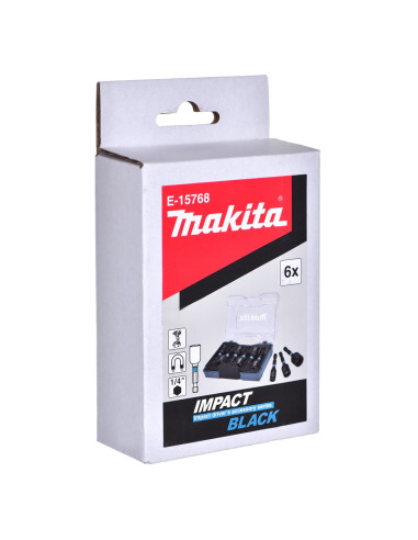 Makita Zestaw Nasadek 1/4"  50Mm 6Szt. Impact Black