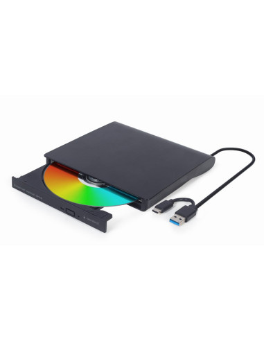 Gembird Zewnętrzna Nagrywarka Dvd 8X, Cd 24X Usb 3.1 Slim Czarna