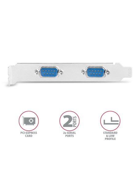 Axagon Pcea-S2N Adapter Wewnętrzny Rs-232
