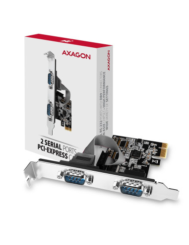 Axagon Pcea-S2N Adapter Wewnętrzny Rs-232