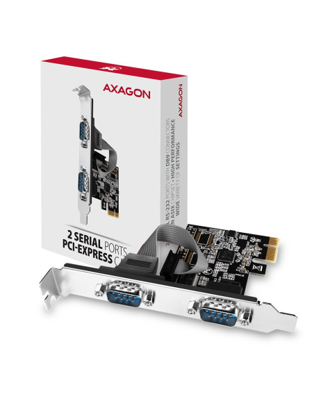 Axagon Pcea-S2N Adapter Wewnętrzny Rs-232