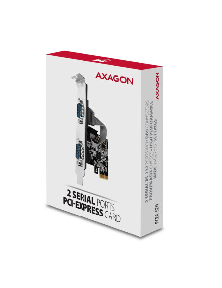 Axagon Pcea-S2N Adapter Wewnętrzny Rs-232
