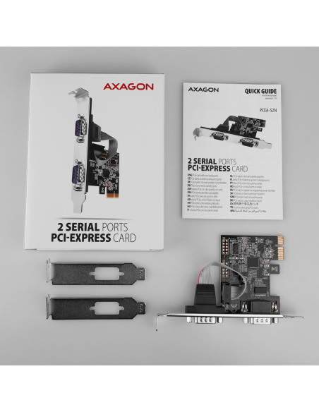 Axagon Pcea-S2N Adapter Wewnętrzny Rs-232