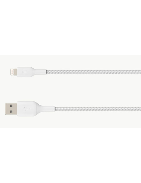 Kabel Belkin Boostcharge Braided Lightning To Usb-A Cable 2M Oplot White