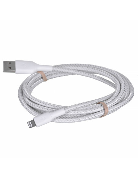 Kabel Belkin Boostcharge Braided Lightning To Usb-A Cable 2M Oplot White