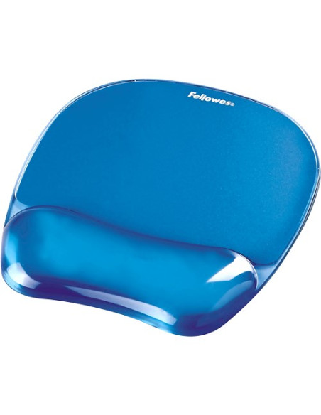 Fellowes Crystal Podkładka Pod Mysz I Nadgarstek Żelowa Niebieska