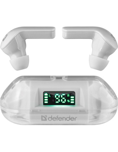 Defender Słuchawki Bluetooth Twins 916 Białe