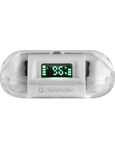 Defender Słuchawki Bluetooth Twins 916 Białe