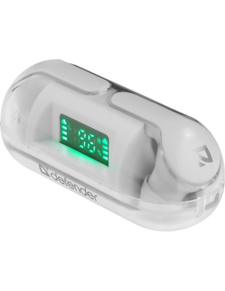 Defender Słuchawki Bluetooth Twins 916 Białe