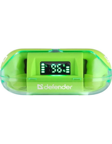 Defender Słuchawki Bluetooth Twins 916 Zielone