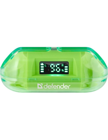 Defender Słuchawki Bluetooth Twins 916 Zielone