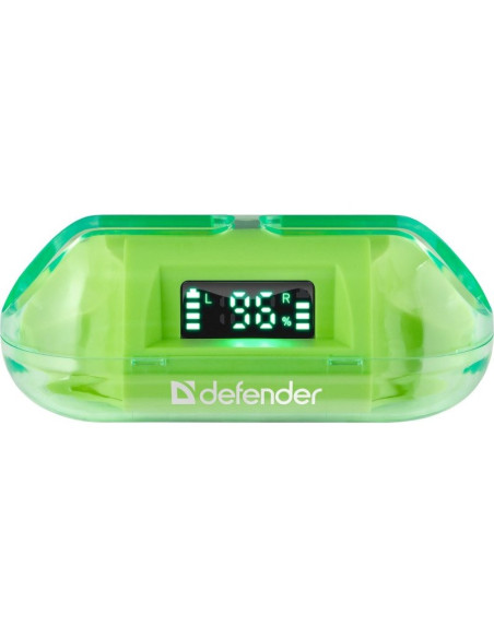 Defender Słuchawki Bluetooth Twins 916 Zielone
