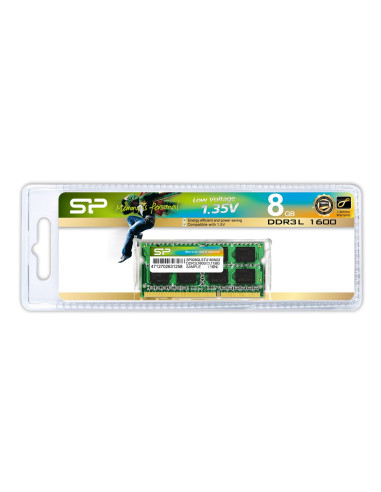 Pamięć Ram Silicon Power Sodimm Ddr3 8Gb (1X8Gb) 1600Mhz Cl11 1.35V Low Voltage