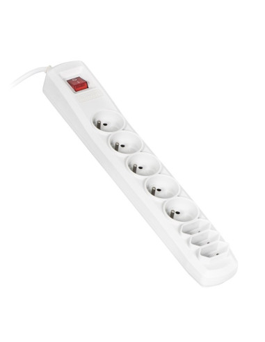 Listwa Przeciwprzepięciowa Activejet Acp-8Ex Apn-8G/1,5M-Gr (3 X Typ C, 5 X Ute  10 A  1,5M  Kolor Szary)