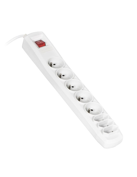 Listwa Przeciwprzepięciowa Activejet Acp-8Ex Apn-8G/1,5M-Gr (3 X Typ C, 5 X Ute  10 A  1,5M  Kolor Szary)