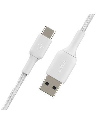 Kabel Belkin Boostcharge Braided Usb-C To Usb-A Cable 3M Oplot White