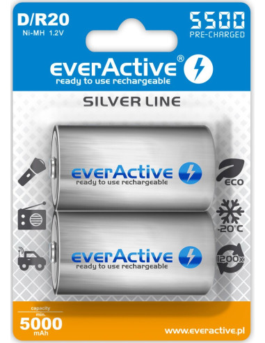 Zestaw Akumulatorków Everactive Evhrl20-5500 (5500Mah   Ni-Mh)