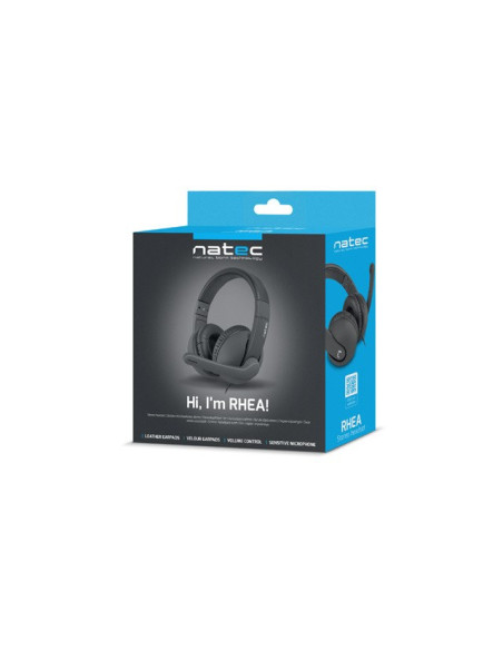 Słuchawki Z Mikrofonem Natec Rhea Nsl-1452 (Kolor Czarny)