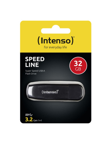 Intenso Speed Line Pamięć Usb 32 Gb Usb Typu-A 3.2 Gen 1 (3.1 Gen 1) Czarny