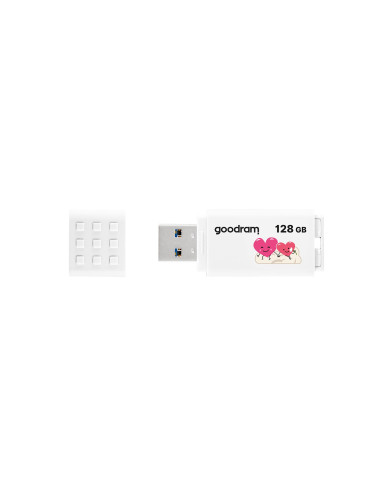 Pendrive Goodram Ume3-1280W0R11-V (128Gb  Usb 3.0  Kolor Biały) Valentine