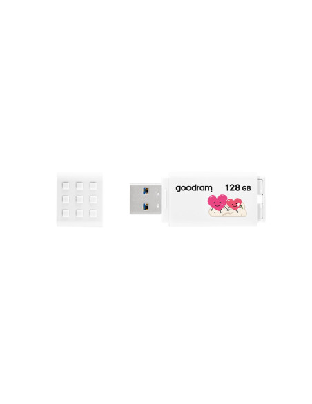 Pendrive Goodram Ume3-1280W0R11-V (128Gb  Usb 3.0  Kolor Biały) Valentine