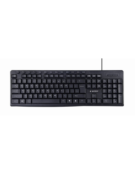 Gembird Klawiatura Multimedialna Kb-Um-107 Usb, Us Layout, Czarna