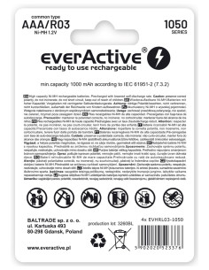 Everactive Akumulatorki R03/Aaa Ni-Mh 550 Mah Infinity Line - Blister 4 Sztuki Evhrl03-550 2