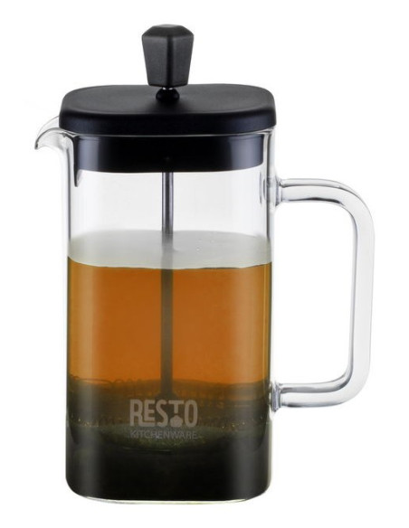 Resto Kitchenware 90503 Dzbanek Do Herbaty Pojedynczy Dzbanek 600 Ml Czarny