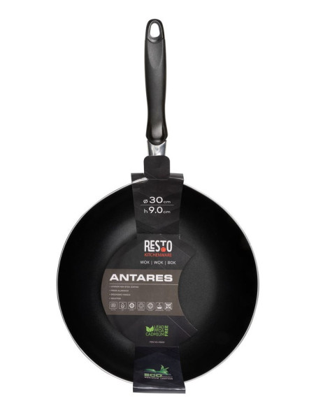 Resto Kitchenware 93603 Patelnia Wok/Patelnia Do Mieszania Okrągły