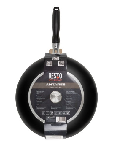 Resto Kitchenware 93603 Patelnia Wok/Patelnia Do Mieszania Okrągły