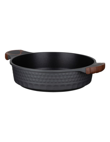 Resto Kitchenware 93506 Garnek 4,4 L Okrągły Czarny, Drewno