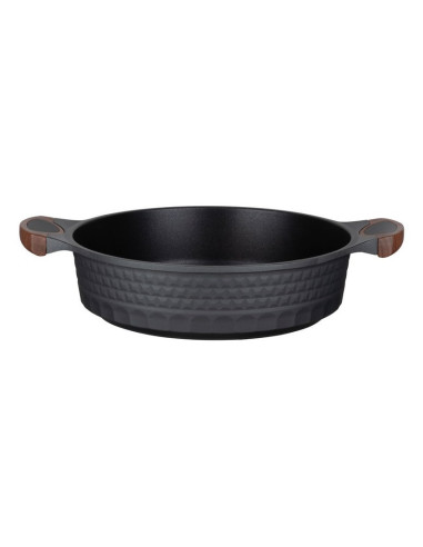 Resto Kitchenware 93506 Garnek 4,4 L Okrągły Czarny, Drewno