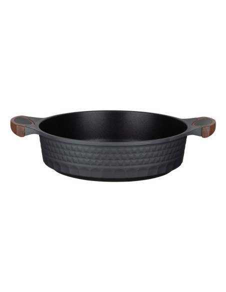 Resto Kitchenware 93506 Garnek 4,4 L Okrągły Czarny, Drewno