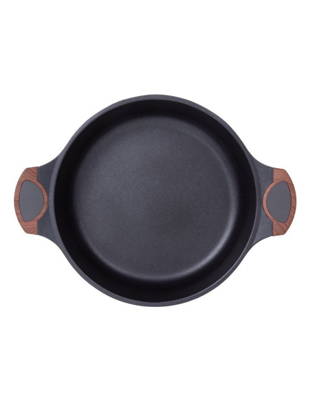 Resto Kitchenware 93506 Garnek 4,4 L Okrągły Czarny, Drewno
