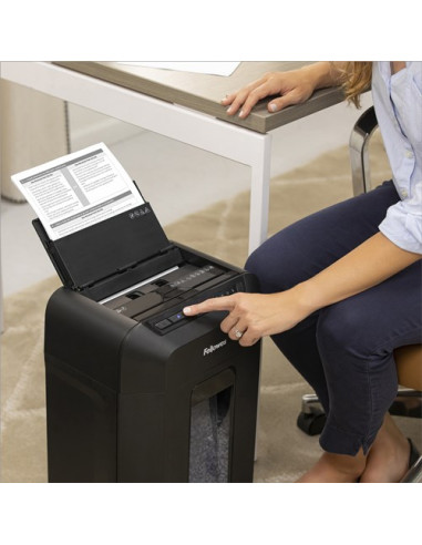 Fellowes Automax 90M Niszczarka Rozdrabnianie Mikro-Cięte Czarny