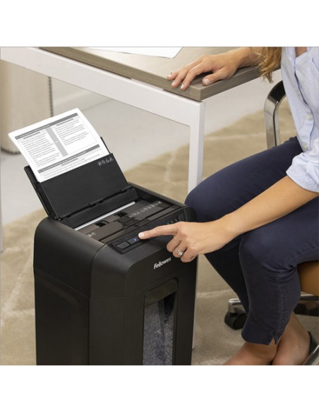 Fellowes Automax 90M Niszczarka Rozdrabnianie Mikro-Cięte Czarny