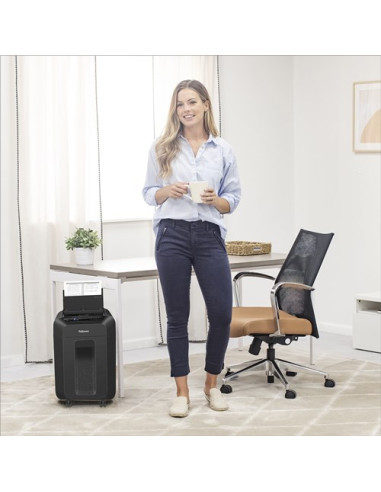 Fellowes Automax 90M Niszczarka Rozdrabnianie Mikro-Cięte Czarny