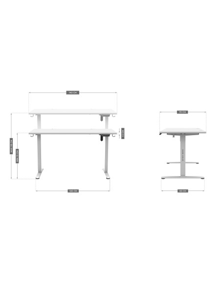 Biurko Elektryczne Ma-Leader 7.4 White