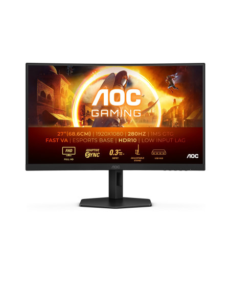 Aoc G4 C27G4Zxu Monitor Komputerowy 68,6 Cm (27") 1920 X 1080 Px Full Hd Led Czarny