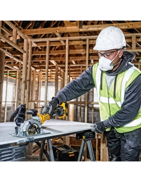 Pilarka Tarczowa Dewalt Dcs571Nt-Xj Piła Akumulatorowa Ręczna 115 Mm 18V T-Stak Czarny, Żółty