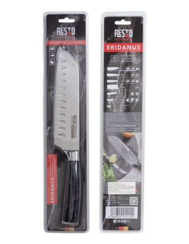 Resto Kitchenware 95332 Nóź Kuchenny Stal Nierdzewna 1 Szt. Nóż Santoku