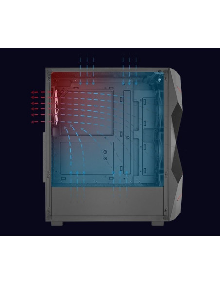 Obudowa Aerocool Pgs Volcan-G-Bk-V1