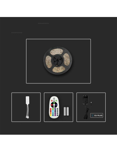 Taśma V-Tac Sku2628 Vt-5050 54-Eu Rgb+2700K-6400K