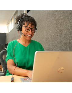 Poly Blackwire 8225 Stereo Microsoft Teams Certified Usb-C Headset +Usb-C/A Adapter 2