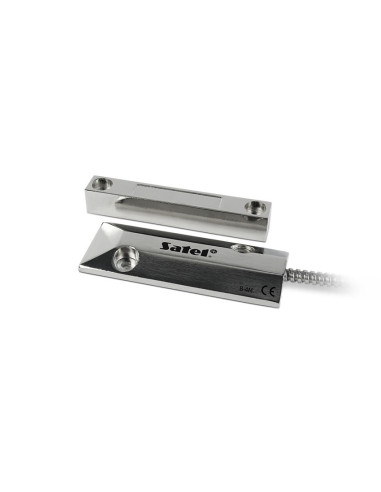 Czujka Magnetyczna Bramowa Satel B-4M Kontaktron (Obudowa Metalowa) Srebrny