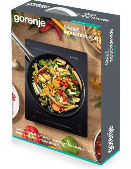 Gorenje Icy2000Sp Płyta Kuchenna Czarny Blat 28 Cm Płyta Indukcyjna Strefowa 1 Stref(Y)