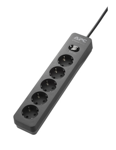 Apc Pme5B-Gr Ochrona Przeciwprzepięciowa Czarny 5 X Gniazdo Sieciowe 230 V 1,5 M