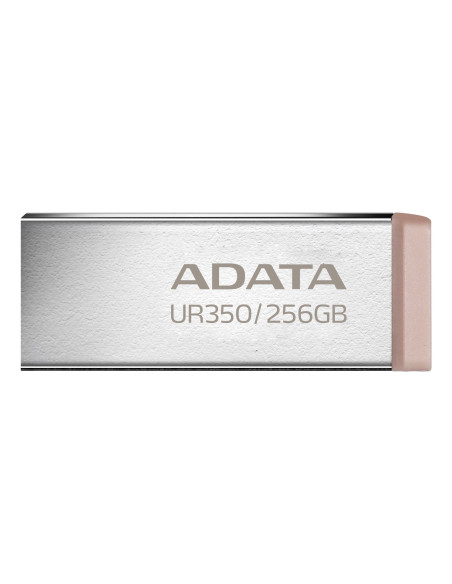 Adata Ur350 Pamięć Usb 256 Gb Usb Typu-A 3.2 Gen 1 (3.1 Gen 1) Brązowy, Stal Nierdzewna